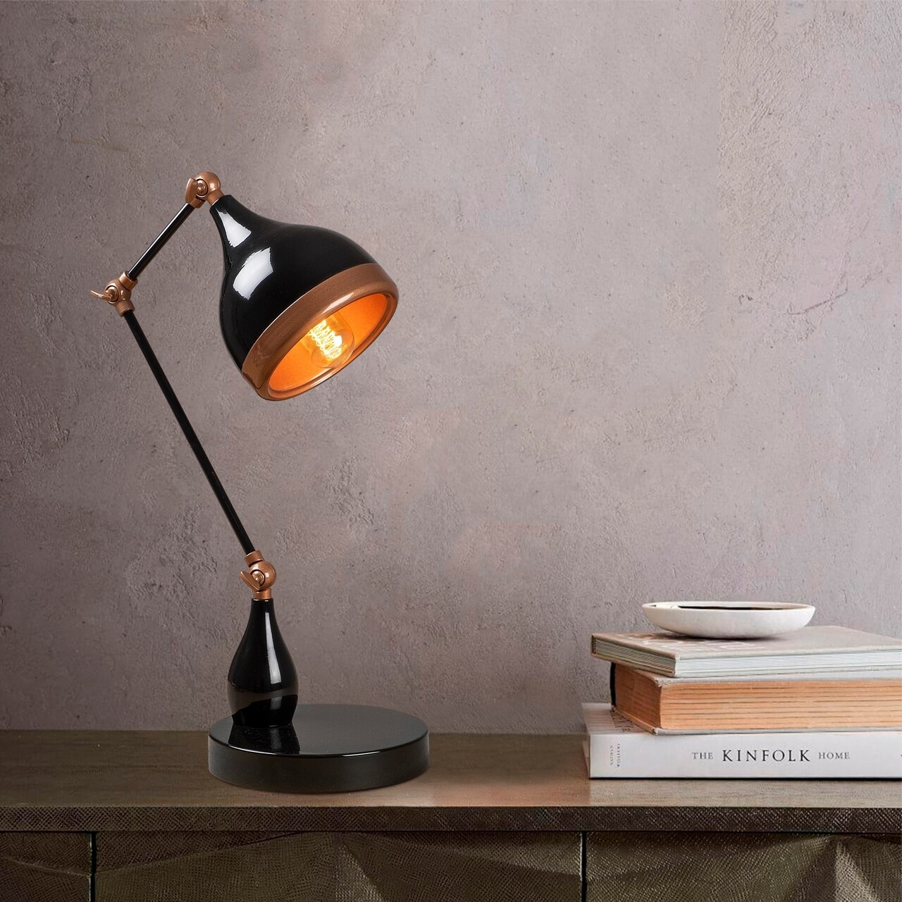 Lampa de birou, Opviq, Yildo - 7015, E27, 100 W, metal - imagine 7